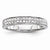 14k White Gold Diamond Wedding Band