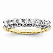 14k Yellow Gold Diamond Wedding Band