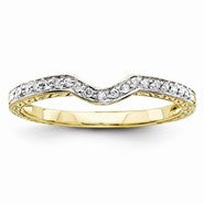 14k Yellow Gold Diamond Wedding Band
