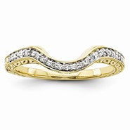 14k Yellow Gold Diamond Wedding Band