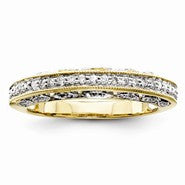 14k Yellow Gold Diamond Wedding Band