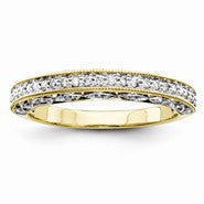 14k Yellow Gold Diamond Wedding Band
