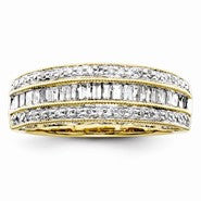 14k Yellow Gold Diamond Wedding Band