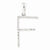 14k White Gold Diamond Initial F Pendant, Pendants for Necklace