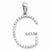 14k White Gold Diamond Initial G Pendant, Pendants for Necklace
