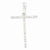 14k White Gold Diamond Initial T Pendant, Pendants for Necklace