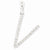 14k White Gold Diamond Initial V Pendant, Pendants for Necklace