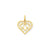 Heart Charm in 14k Gold