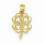 14k Gold Four Leaf Clover Pendant, Pendants for Necklace