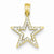 14k Gold Star Pendant, Pendants for Necklace