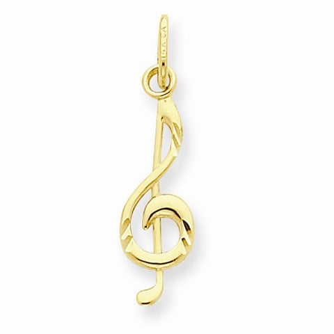 14k Gold Music Note pendant, Fine Pendants for Necklace