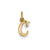 Initial Charm in 14k Yellow Gold