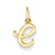 14k Yellow Gold Initial Charm hide-image