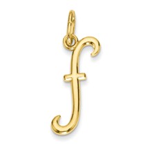 14k Yellow Gold Initial Charm hide-image