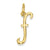 14k Yellow Gold Initial Charm hide-image