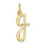 14k Yellow Gold Initial Charm hide-image