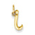 14k Yellow Gold Initial Charm hide-image