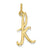 Initial Charm in 14k Yellow Gold