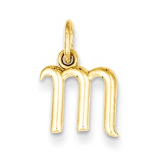 14k Yellow Gold Initial Charm hide-image