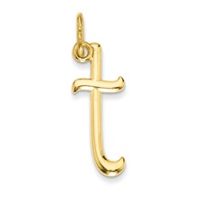 14k Yellow Gold Initial Charm hide-image