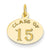 14k Gold Oval 15 Charm hide-image