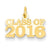 14k Gold Class of 2016 Charm hide-image