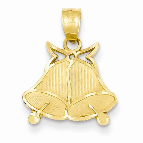 14k Gold Bells Pendant, Pendants for Necklace