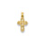 Small Diamond-cut Cross Charm in 14k Gold