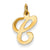 14ky Die Struck Initial C Charm hide-image