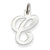 14kw Die Struck Initial C Charm hide-image