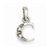 14k White Gold Polished .01ct Diamond Initial C Pendant, Pendants for Necklace