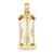 14k Gold Polished 3-D Hourglass Charm hide-image