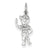 14k White Gold Diamond Boy Charm hide-image