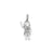 Diamond Girl Charm in 14k White Gold