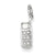 14k White Gold Diamond Cell Phone Charm hide-image