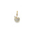 Diamond Apple Charm in 14k Gold