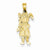 14k Gold Girl Baseball Player Pendant, Pendants for Necklace