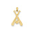 Baseball Charm in 14k Gold