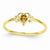 14k Yellow Gold Genuine November Birthstone Heart Ring