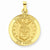 14k Gold U.S. Air Force Insignia Disc Pendant, Pendants for Necklace