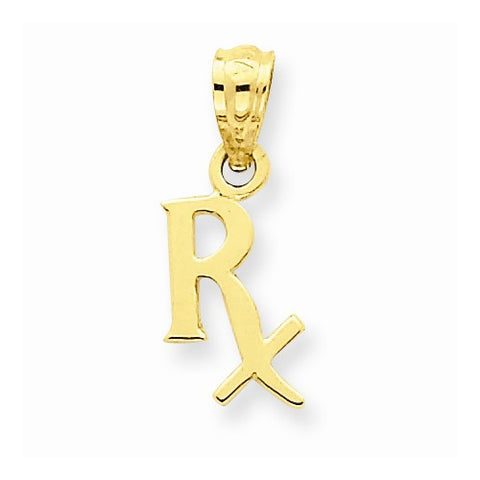 14k Gold Prescription Symbol RX pendant, Beautiful Pendants for Necklace