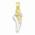 14k Gold & Rhodium Ballet Shoe Pendant, Pendants for Necklace