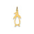 Penguin Charm in 14k Gold