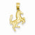 14k Gold Trotting Horse Pendant, Pendants for Necklace