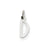 Small Slanted Block Initial D Charm in 14k White Gold