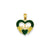 Enamel Claddagh Charm in 14k Gold