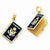 14k Gold Enamel 3-D Passport Pendant, Pendants for Necklace