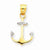 14k Gold Diamond Anchor pendant, Adorable Pendants for Necklace