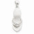 14k White Gold Diamond Sandal Pendant, Pendants for Necklace