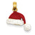 14k Gold 3-D Enameled Santa Hat Charm hide-image